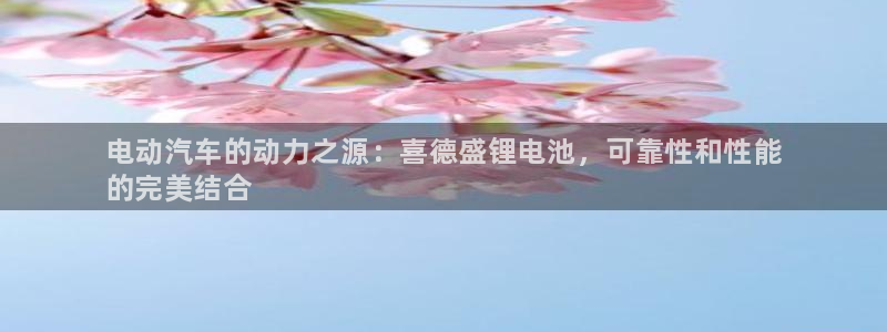 尊龙百度百科：电动汽车的动力之源：喜德盛