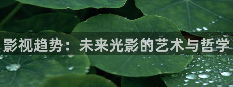 a4yycom首播影院：影视趋势：未来光影的艺术与哲学